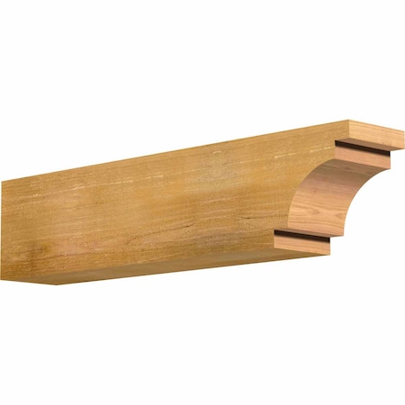 Ekena Millwork Mediterranean Rough Sawn Rafter Tail, Western Red Cedar, 6"W x 8"H x 36"L RFT06X08X36MED00RWR